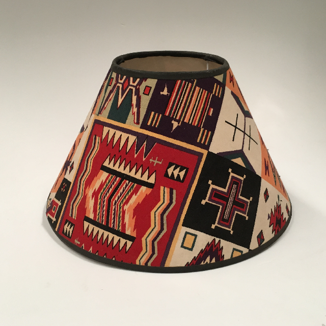 LAMPSHADE, Cone (Small) - Aztec design